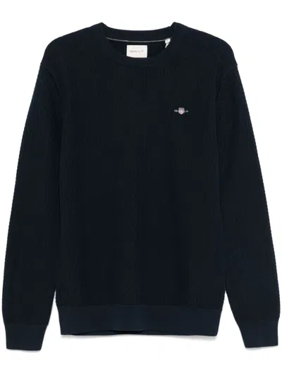 GANT WAFFLE-KNIT SWEATER