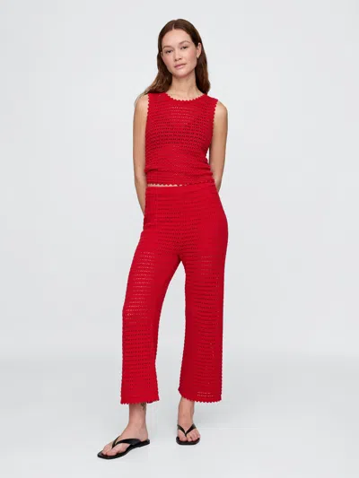 GAP 100% COTTON CROCHET ANKLE PANTS