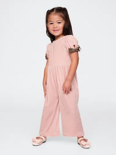 GAP BABY & TODDLER VELOUR BOW-SLEEVE JUMPSUIT