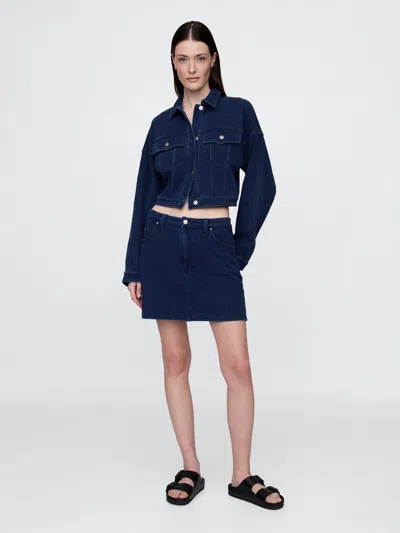 GAP FRENCH TERRY DENIM SKIRT