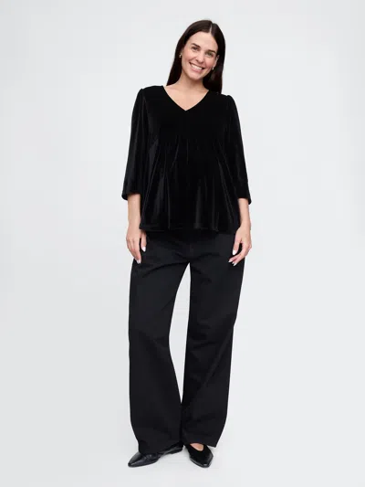 GAP MATERNITY VELVET TOP