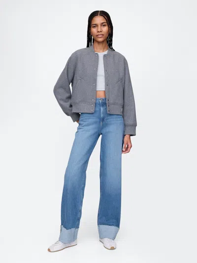 GAP MID RISE CUFFED '90S LOOSE JEANS