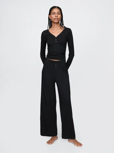 GAP MINI RIB WIDE-LEG PJ PANTS