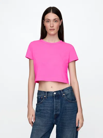 GAP ORGANIC COTTON VINTAGESOFT CROPPED T-SHIRT