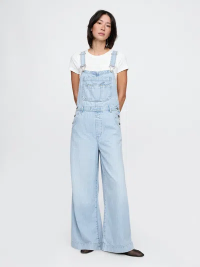 GAP ULTRASOFT DENIM BAGGY OVERALLS