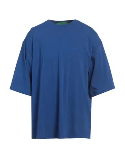 GARMENT WORKSHOP GARMENT WORKSHOP MAN T-SHIRT BLUE SIZE XXL COTTON