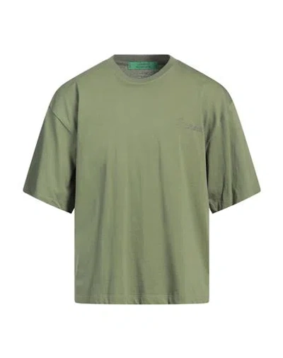GARMENT WORKSHOP GARMENT WORKSHOP MAN T-SHIRT MILITARY GREEN SIZE XXL COTTON