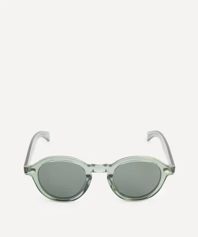 GARRETT LEIGHT GARRETT LEIGHT MENS FLIPPER JUNIPER ROUND SUNGLASSES