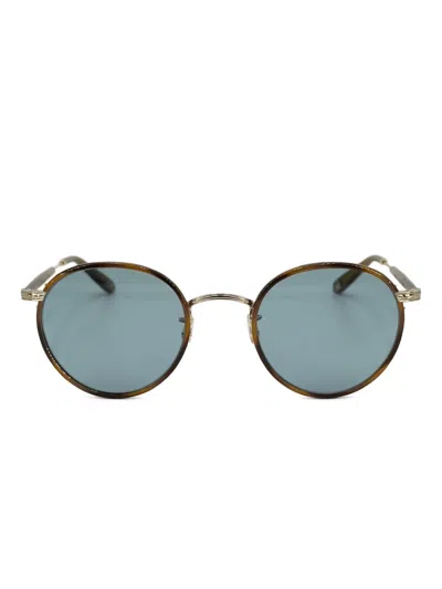 GARRETT LEIGHT ROUND-FRAME SUNGLASSES