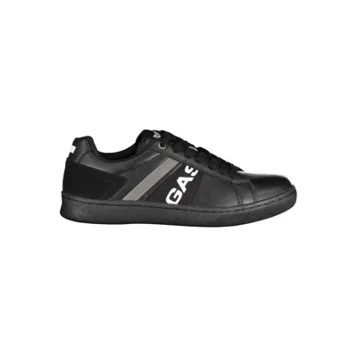 GAS GAS BLACK ARTIFICIAL LEATHER MEN'S SNEAKER