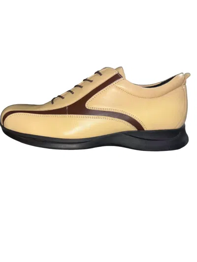 GBX MEN'S OXFORD SHOES IN BONE/ BROWN