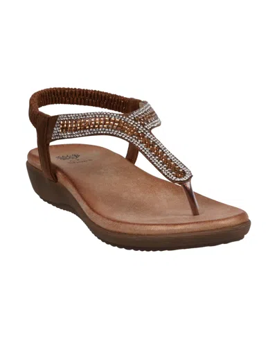 GC SHOES WOMEN'S LORI EMBELLISHED FLAT SANDALS