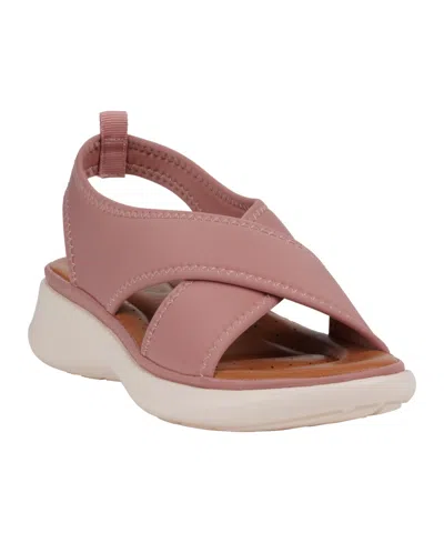 GC SHOES WOMEN'S NIXIE STRETCH LYCRA WEDGE SANDALS