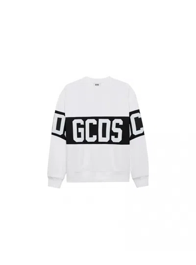 GCDS BABY SWEATSHIRT GCDS 1527BA_JUNIOR_BIANCO