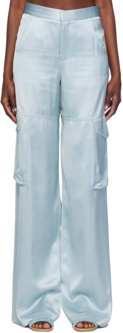 GCDS BLUE ULTRACARGO TROUSERS
