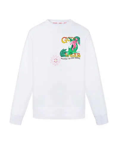 GCDS GCDS LONG SLEEVED GRAPHIC PRINTED SWEATSHIRT