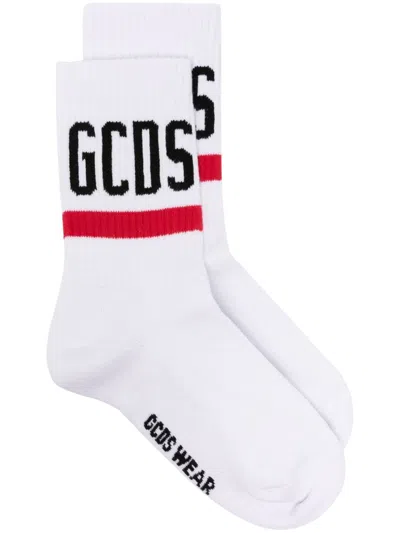 GCDS INTARSIA-LOGO CREW SOCKS