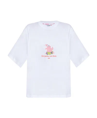 GCDS SLOGAN-PRINT T-SHIRT