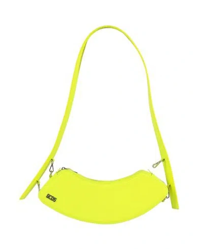 GCDS GCDS WOMAN SHOULDER BAG YELLOW SIZE - SOFT LEATHER