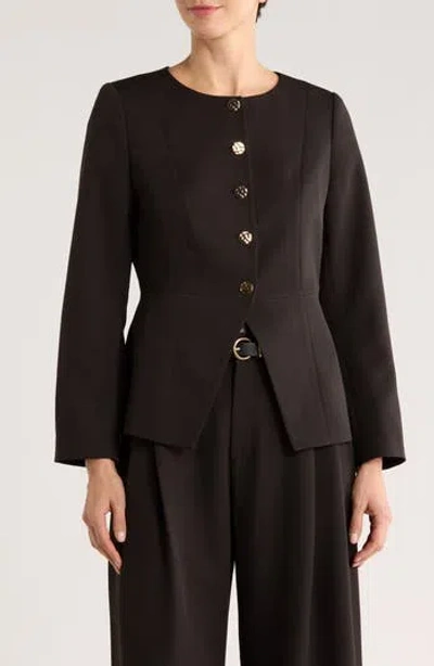 GEMMA + JANE GEMMA + JANE HAMMERED BUTTON CUTAWAY JACKET