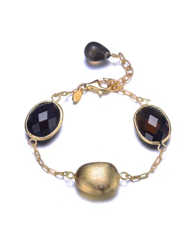 GENEVIVE GENEVIVE 14K OVER SILVER BRACELET