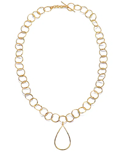 GENEVIVE GENEVIVE 14K OVER SILVER NECKLACE