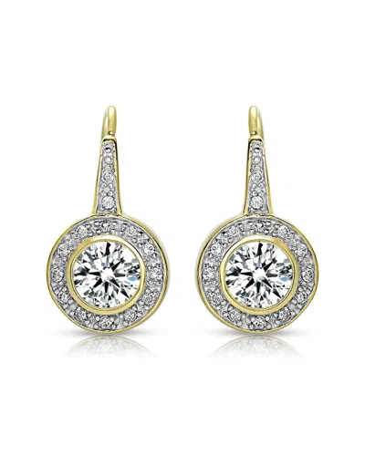 GENEVIVE GENEVIVE 14K PLATED EARRINGS