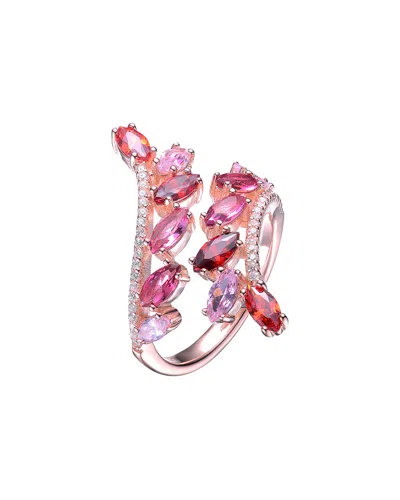 GENEVIVE GENEVIVE 14K ROSE GOLD VERMEIL RING