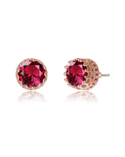 GENEVIVE GENEVIVE 18K ROSE GOLD PLATED EARRINGS