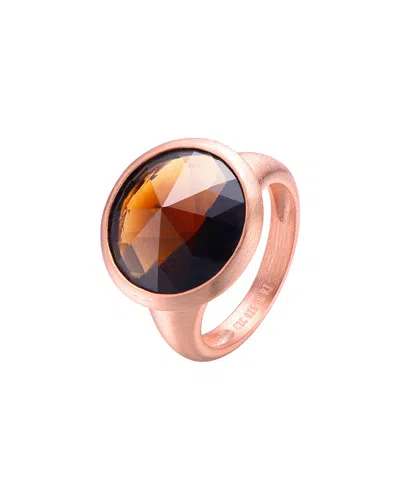 GENEVIVE GENEVIVE 18K ROSE GOLD VERMEIL RING