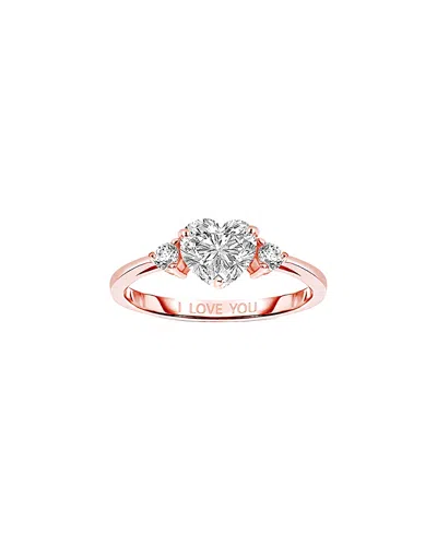 GENEVIVE GENEVIVE 18K ROSE GOLD VERMEIL RING