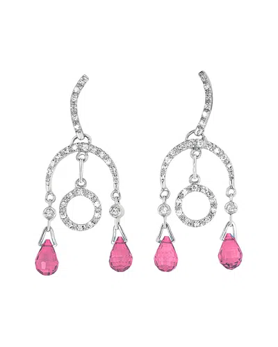 GENEVIVE GENEVIVE SILVER CZ EARRINGS