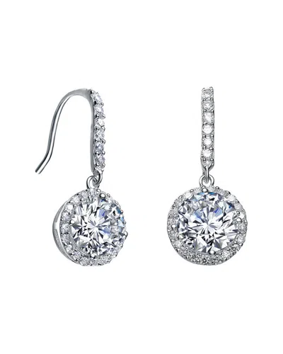 GENEVIVE GENEVIVE SILVER CZ EARRINGS