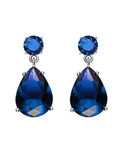 GENEVIVE GENEVIVE SILVER CZ EARRINGS