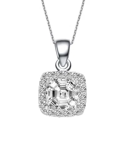 GENEVIVE GENEVIVE SILVER CZ NECKLACE