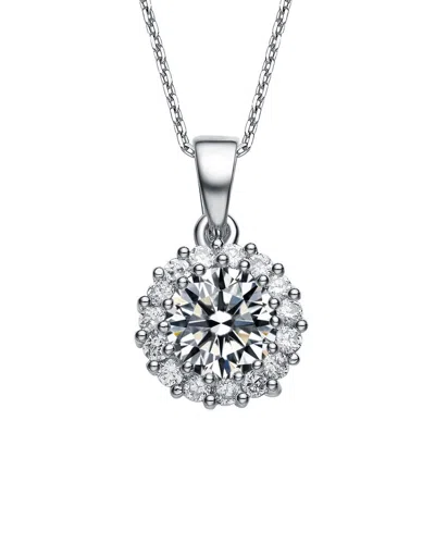 GENEVIVE GENEVIVE SILVER CZ NECKLACE