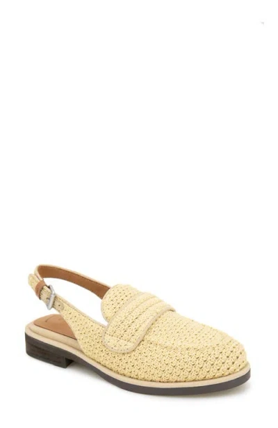 GENTLE SOULS BY KENNETH COLE GENTLE SOULS CALEB SLINGBACK RAFFIA LOAFER FLAT