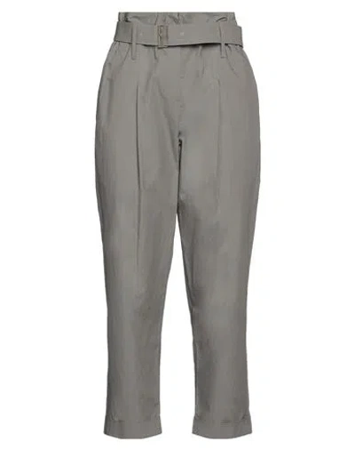 GENTRYPORTOFINO GENTRYPORTOFINO WOMAN PANTS GREY SIZE 8 COTTON