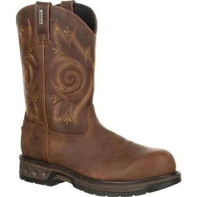 GEORGIA GEORGIA BOOT MEN'S 11" CARBO-TEC LT COMPOSITE TOE WATERPROOF WELLINGTON WORK BOO