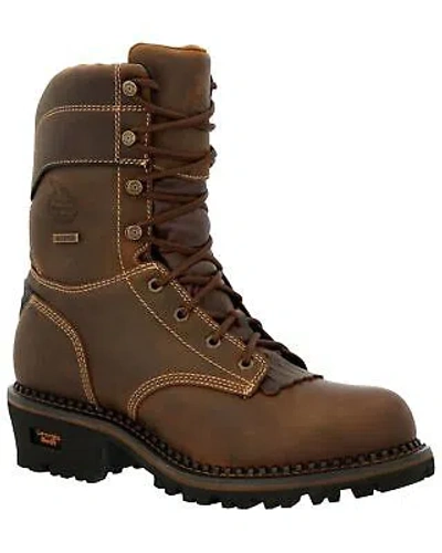 GEORGIA BOOT GEORGIA BOOT MEN'S 9" AMP LT LOGGER INSULATED WATERPROOF WORK COMPOSITE TOE -