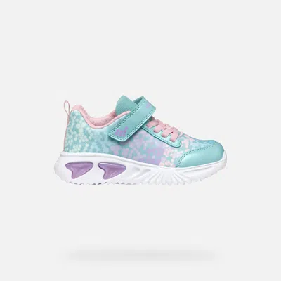 GEOX ASSISTER GIRL TURQUOISE/PINK