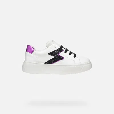 GEOX MIKIROSHI GIRL WHITE/PURPLE