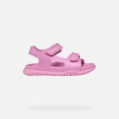 GEOX SANDAL FUSBETTO   JUNIOR DARK PINK