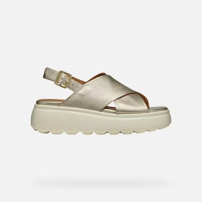 GEOX SPHERICA EC4.1 S WOMAN LIGHT GOLD