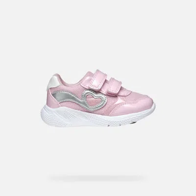 GEOX SPRINTYE TODDLER GIRL PINK/SILVER