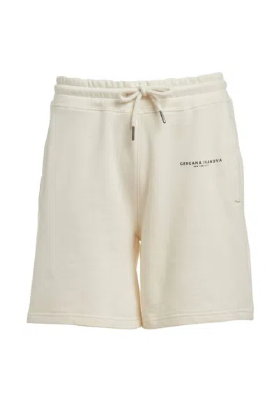 GERGANA IVANOVA WOMEN'S ORGANIC COTTON SHORTS IN BEIGE