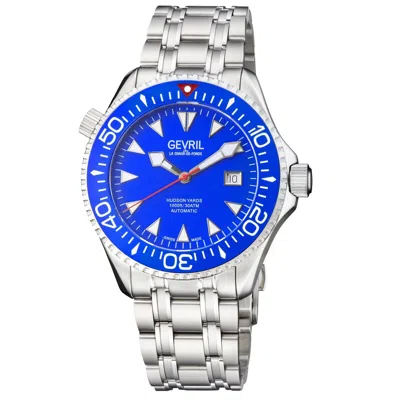 GEVRIL GEVRIL MEN'S 48801 HUDSON YARDS DIVER SWISS AUTOMATIC SW200 CERAMIC BEZEL WATCH