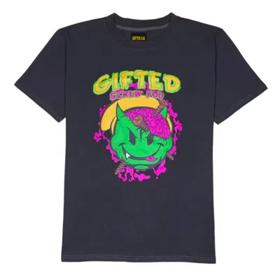 GFTD LA MEN'S SCREW YOU T-SHIRT IN CHARCOAL