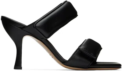 GIA BORGHINI BLACK PERNILLE TEISBAEK EDITION PERNI 03 HEELED SANDALS