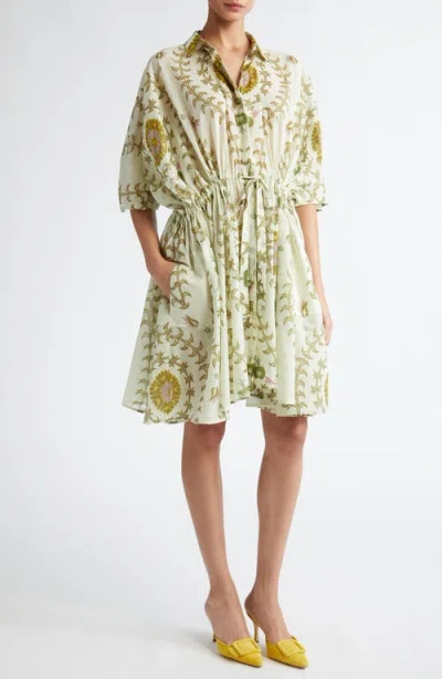 GIAMBATTISTA VALLI GIAMBATTISTA VALLI BOTANICAL PRINT COTTON VOILE SHIRTDRESS